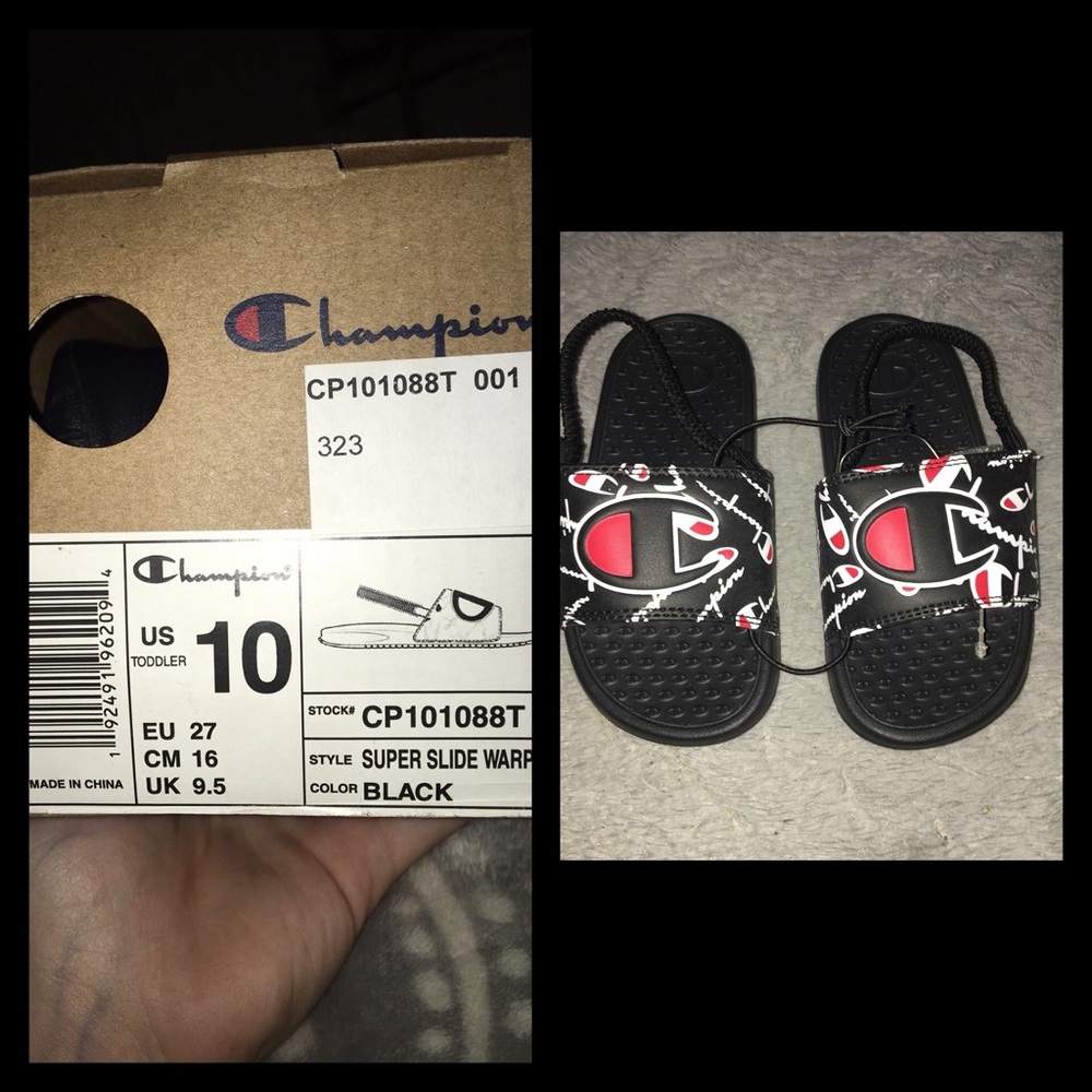 Toddler Size 10 Champion Slides • BRAND NEW •